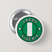 Lagos Nigeria Button (Vorne & Hinten)