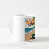 Lagos, Nigeria, ein altes Reiseplakat Kaffeetasse (Vorderseite Links)