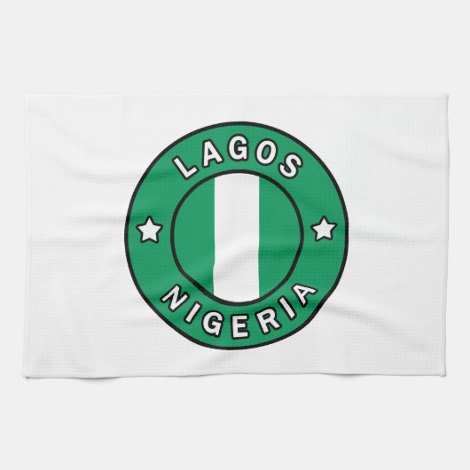 Lagos Nigeria Geschirrtuch (Horizontal)