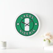 Lagos Nigeria Große Wanduhr (Zuhause)