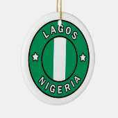 Lagos Nigeria Keramik Ornament (Rechts)