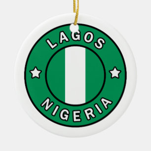 Lagos Nigeria Keramik Ornament