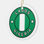 Lagos Nigeria Keramik Ornament (Links)