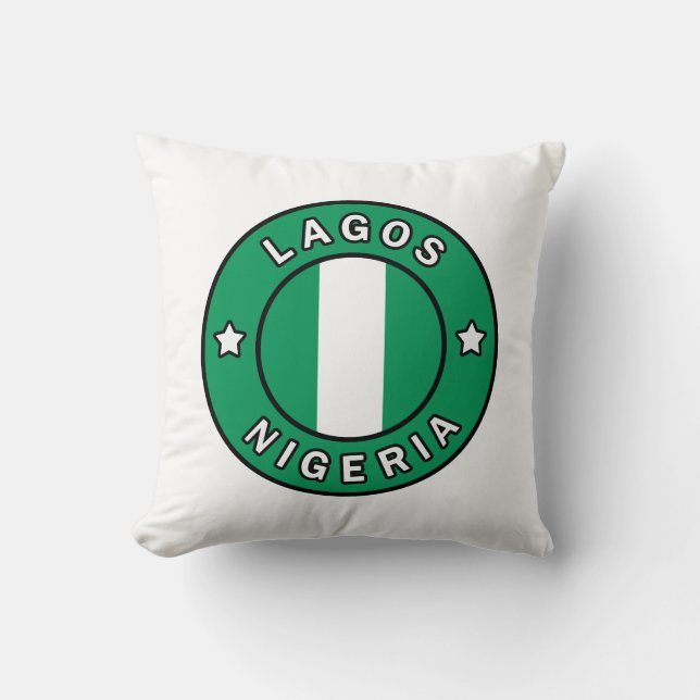 Lagos Nigeria Kissen (Vorderseite)