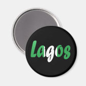 Lagos, Nigeria Magnet (Vorderseite/Rückseite)