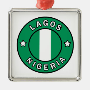 Lagos Nigeria Ornament Aus Metall