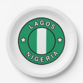 Lagos Nigeria Pappteller (Vorderseite)