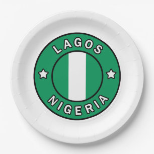 Lagos Nigeria Pappteller
