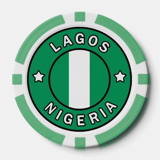 Lagos Nigeria Pokerchips (Vorderseite)