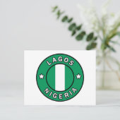 Lagos Nigeria Postkarte (Stehend Vorderseite)