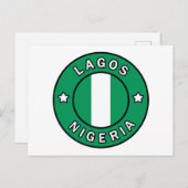 Lagos Nigeria Postkarte (Vorne/Hinten)