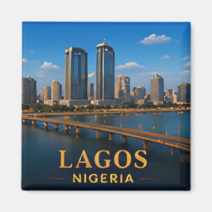 ✈️ Lagos Nigeria Reise Geschenk 🌍 Magnet