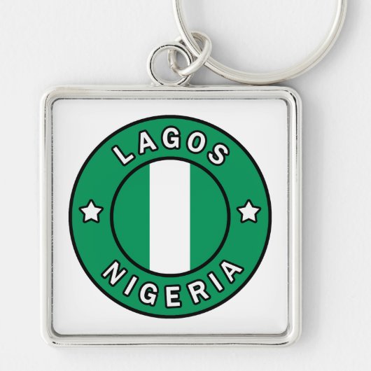 Lagos Nigeria Schlüsselanhänger (Vorne)