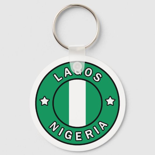 Lagos Nigeria Schlüsselanhänger (Vorderseite)