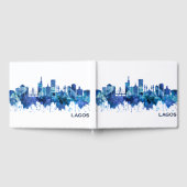 Lagos Nigeria Skyline Blue Gästebuch (Voll)