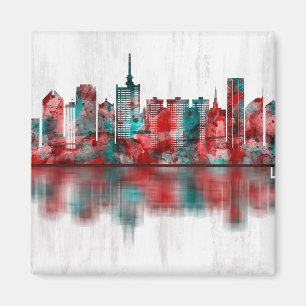 Lagos Nigeria Skyline Magnet