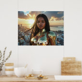 LAGOS - NIGERIA - SUPERHERO POSTER (Küche)