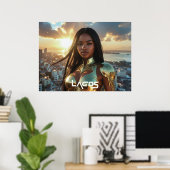 LAGOS - NIGERIA - SUPERHERO POSTER (Heimbüro)