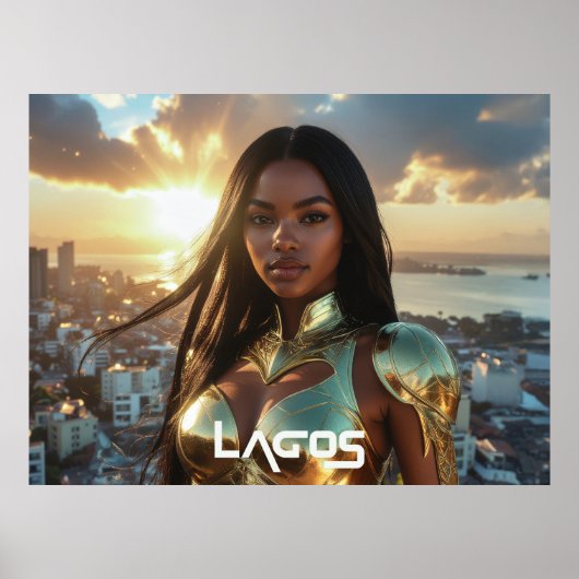 LAGOS - NIGERIA - SUPERHERO POSTER (Vorne)
