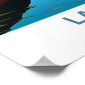 Lagos Nigeria Travel Print Poster (Ecke)