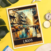 Lagos, Nigeria | Vintage Malerei Postkarte