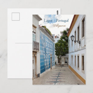 Lagos Portugal Altstadt Reise Foto Postkarte
