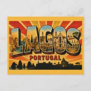 Lagos Portugal Küstenklippen Postkarte