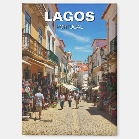 Lagos Portugal Travel Magnet (Vorderseite)