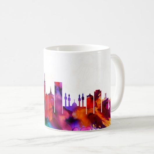 Lagos Skyline Kaffeetasse (VorderseiteRechts)