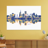 Lagos Skyline Leinwanddruck (Insitu (Wohnzimmer))