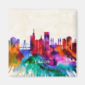 Lagos Skyline Magnet (Vorne)
