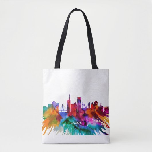 Lagos Skyline Tasche (Vorderseite)