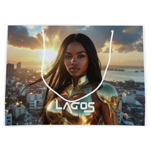 LAGOS - SUPERHERO GROßE GESCHENKTÜTE (Vorderseite)