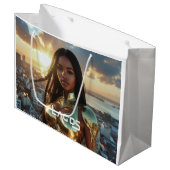 LAGOS - SUPERHERO GROßE GESCHENKTÜTE (Vorderseite Schrägansicht)