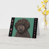 Lagotti Romagnolo Karte (Gelbe Blume)