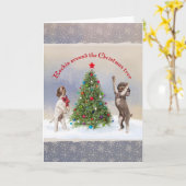 Lagotto Christmas Karte (Gelbe Blume)