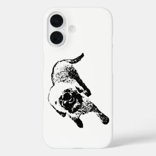Lagotto iPhone-Hülle – Curly Dog Ink Silhouette iPhone 16 Hülle