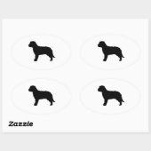 Lagotto Ovaler Aufkleber (Blatt)