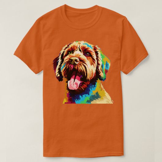 Lagotto Romagnolo Art Dog Lover Geschenke 3 T-Shirt (Design vorne)