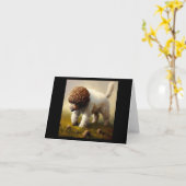 Lagotto Romagnolo Dog Karte (Gelbe Blume)