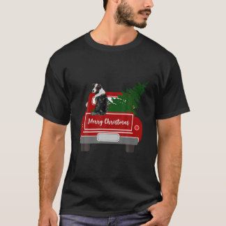 Lagotto Romagnolo Dog Ride Red Truck Christmas Fun T-Shirt