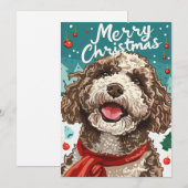 Lagotto Romagnolo Frohe Weihnachten (Vorne/Hinten)