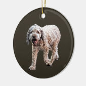 Lagotto Romagnolo Keramik Ornament (Links)