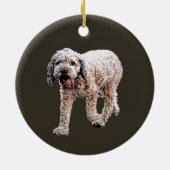Lagotto Romagnolo Keramik Ornament (Hinten)