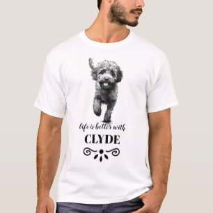 Lagotto Romagnolo Life ist besser Custom Dog Name T-Shirt