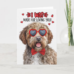 Lagotto Romagnolo Made for Love You Valentine Feiertagskarte