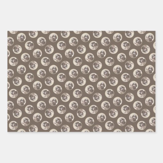 Lagotto Romagnolo Malerei Niedlich Original Hunde Geschenkpapier Set (Vorderseite 3)