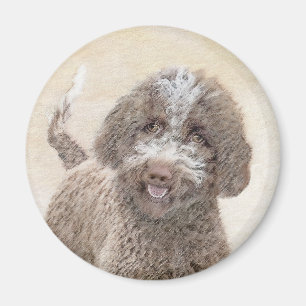 Lagotto Romagnolo Malerei - Niedliche Original Dog Magnet