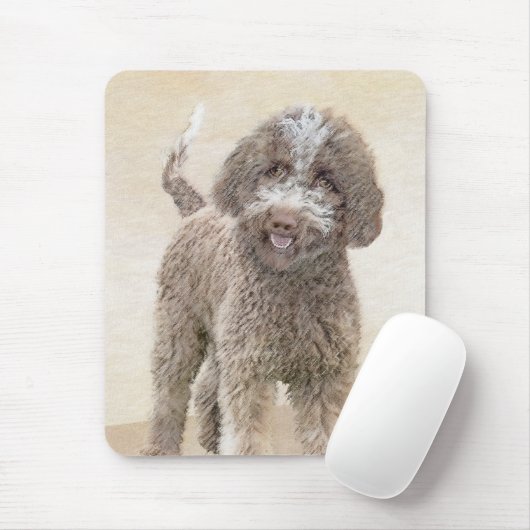 Lagotto Romagnolo Malerei - Niedliche Original Dog Mousepad (Mit Mouse)