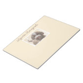 Lagotto Romagnolo Malerei - Niedliche Original Dog Notizblock (angewinkelt)